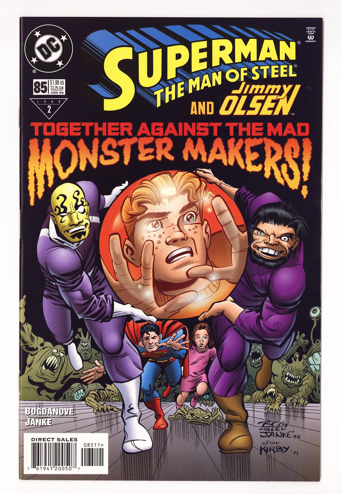 Superman: The Man of Steel   85  High Grade   (1999) Sales     