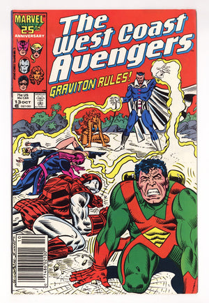 West Coast Avengers Vol 2 13  Mid Grade   (1986)   Newsstand