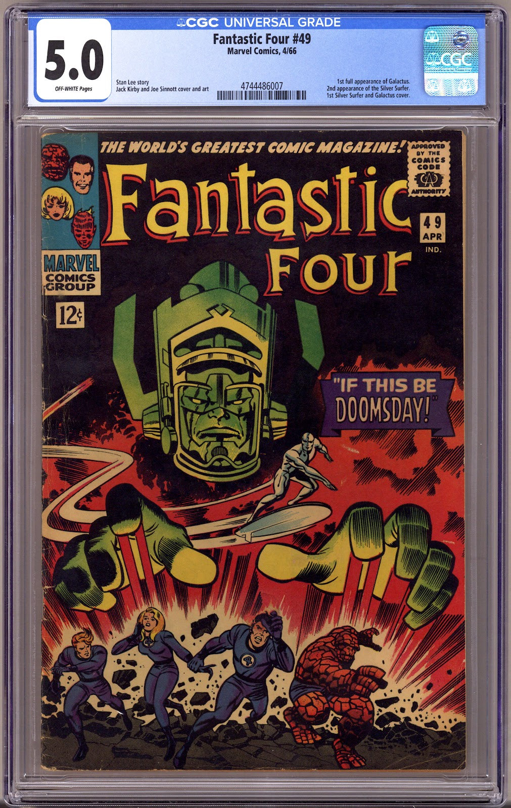 Fantastic Four Vol 1 49 CGC 5.0 (VG/FN) (1966) 
