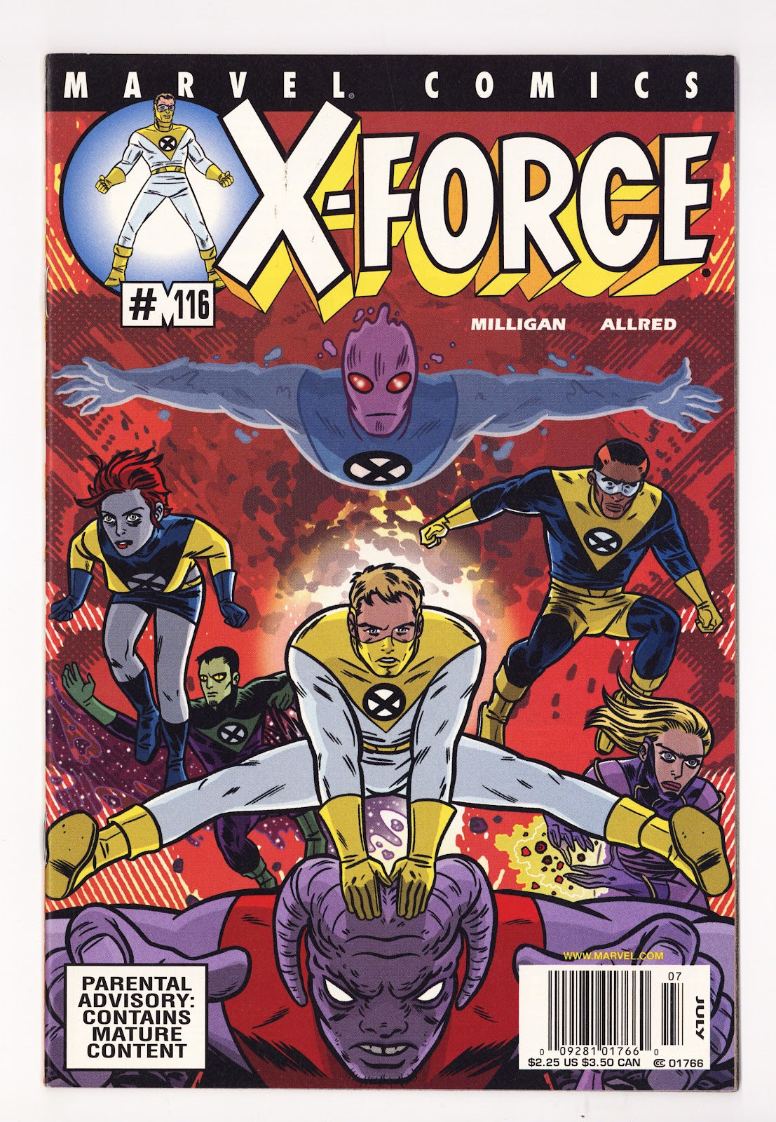 X-Force Vol 1 116 VF+ (8.5) (2001) Newsstand 