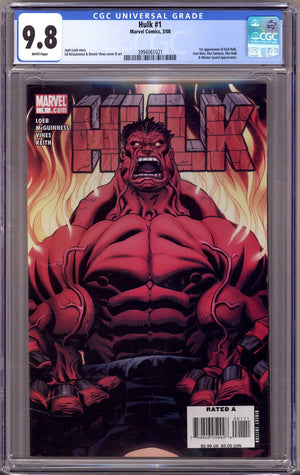 Hulk Vol 1 1 CGC 9.8 (NM/M) Sun Faded (2008)