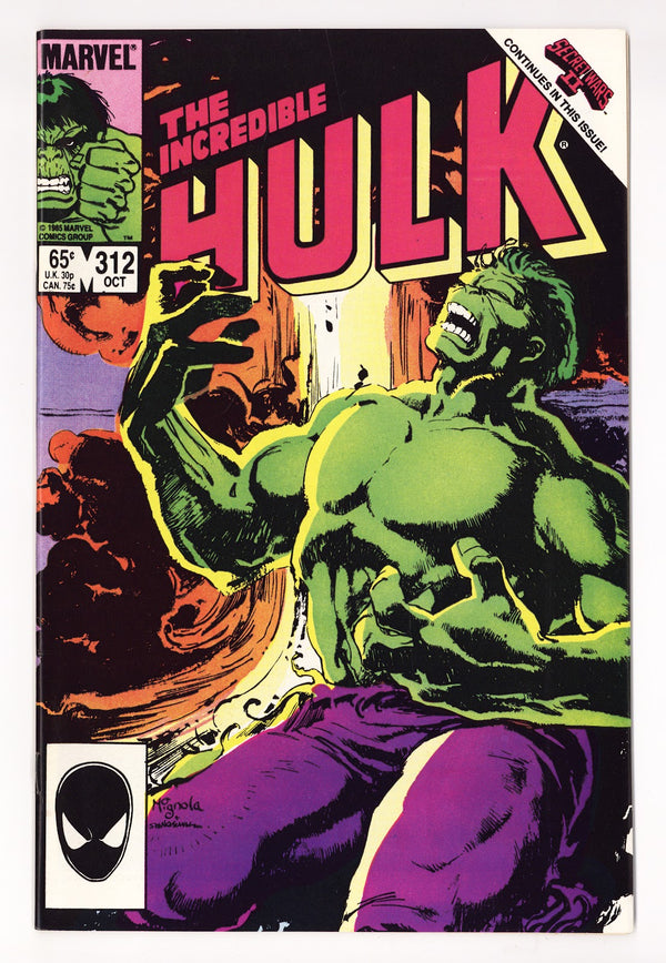 The Incredible Hulk   312  High Grade   (1985)