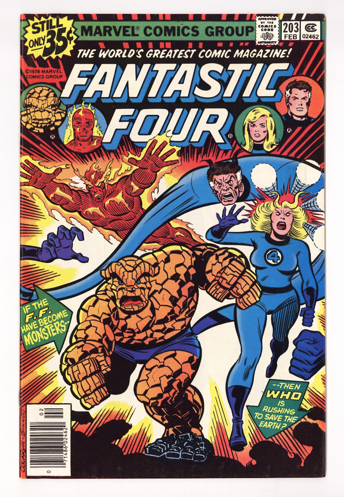 Fantastic Four Vol 1 203  Mid Grade   (1979)   Regular Edition  