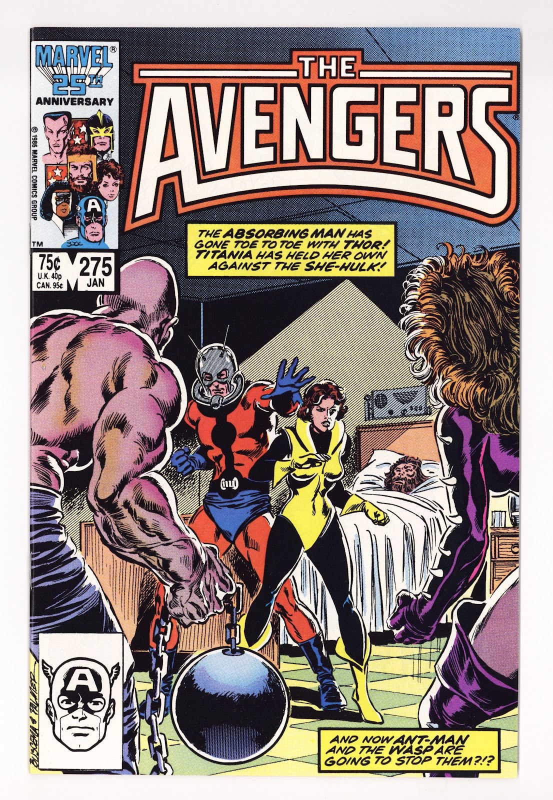 The Avengers Vol 1 275 High Grade (1987) 