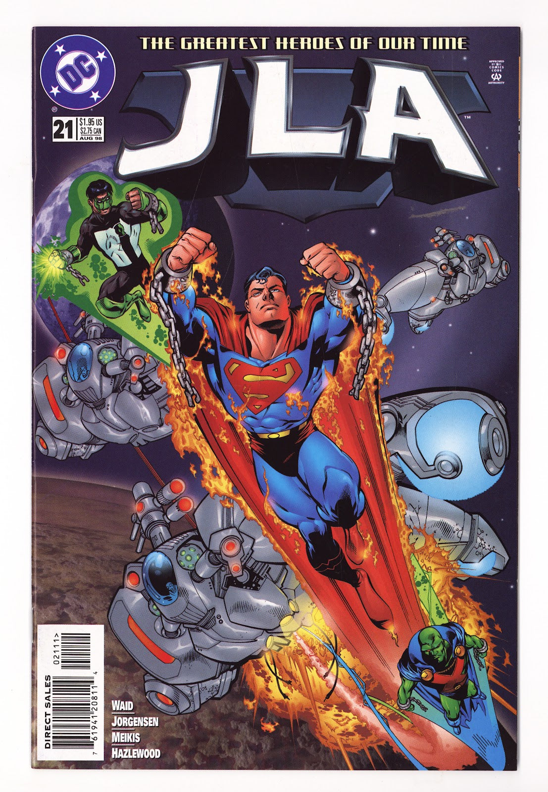 JLA 21 High Grade (1998) Direct Sales 