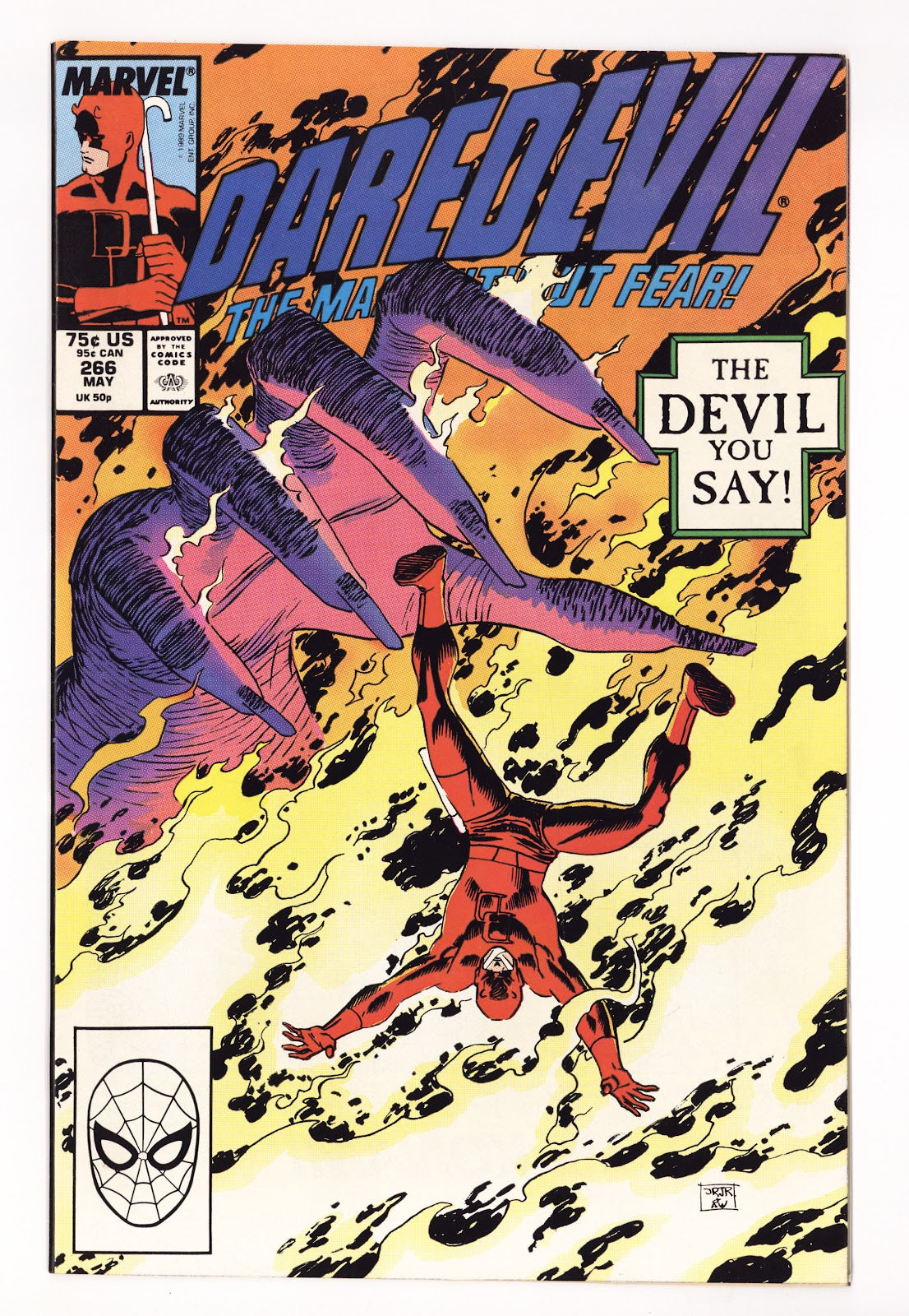Daredevil Vol 1 266  High Grade   (1989)   Direct  