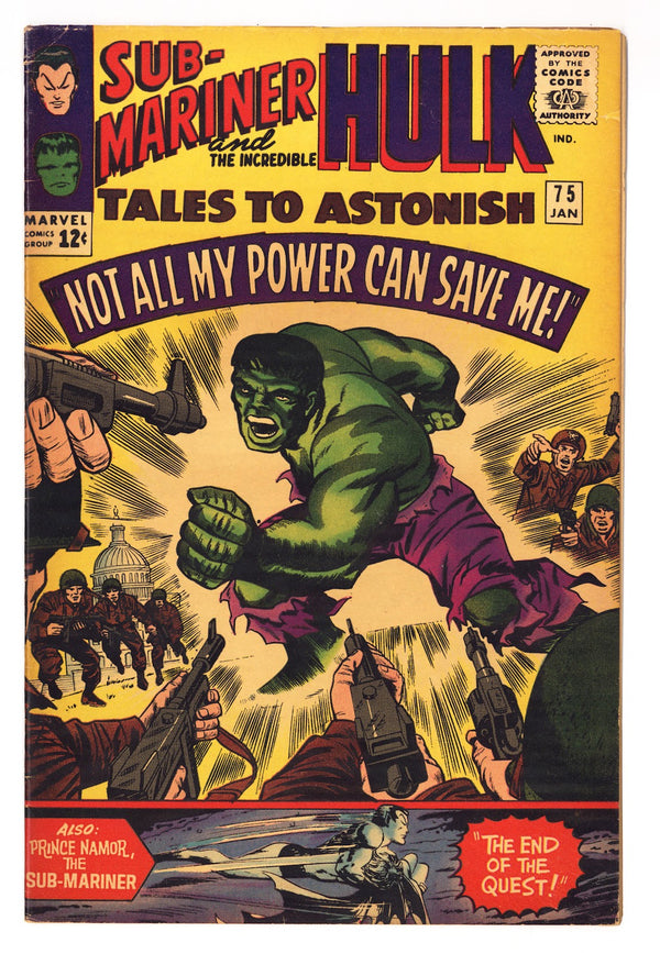 Tales to Astonish Vol 1 75  FN+ (6.5)   (1966)