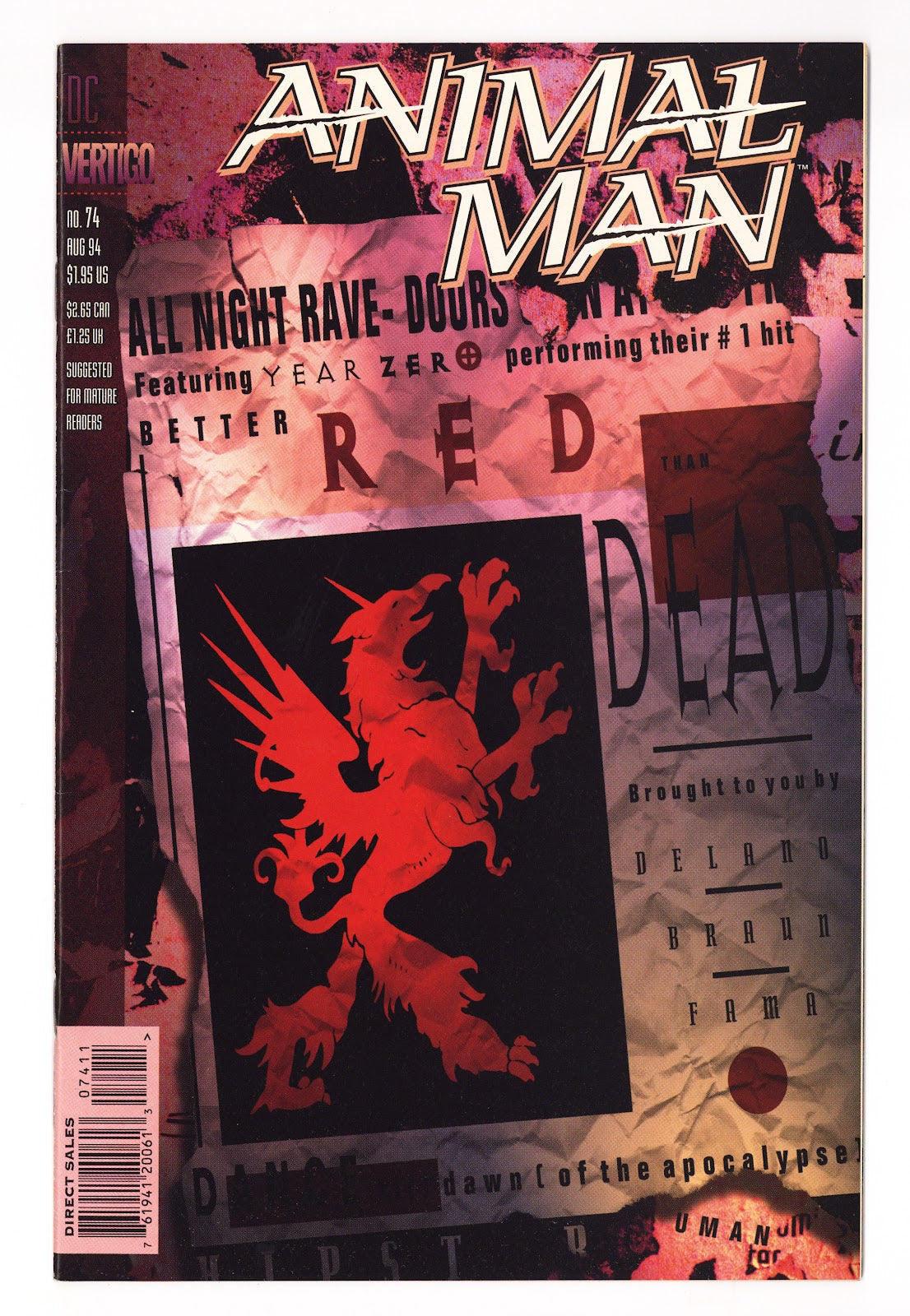 Animal Man Vol 1 74 High Grade (1994) 