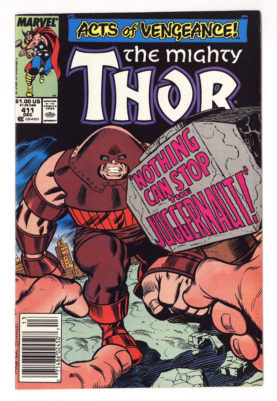 Thor Vol 1 411  FN+ (6.5)   (1989)   Newsstand  