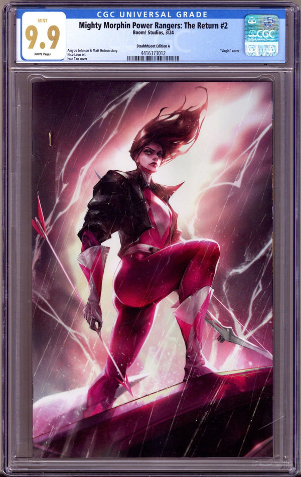 Mighty Morphin Power Rangers: The Return   2 CGC 9.9 (MINT)   (2024) Tao Virgin  Exclusive Variant