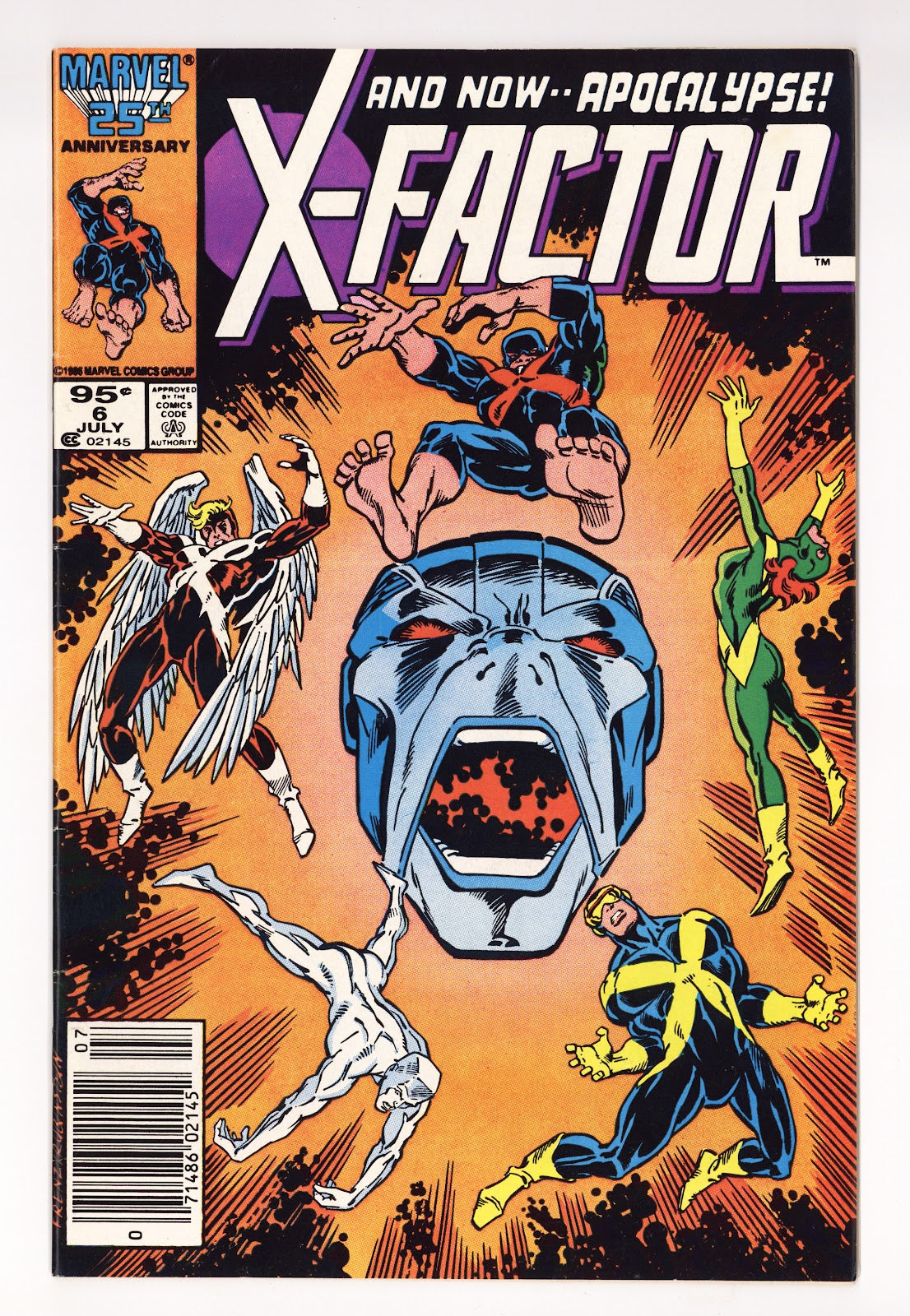 X-Factor Vol 1 6  FN (6.0)   (1986)   Canadian Price Variant  