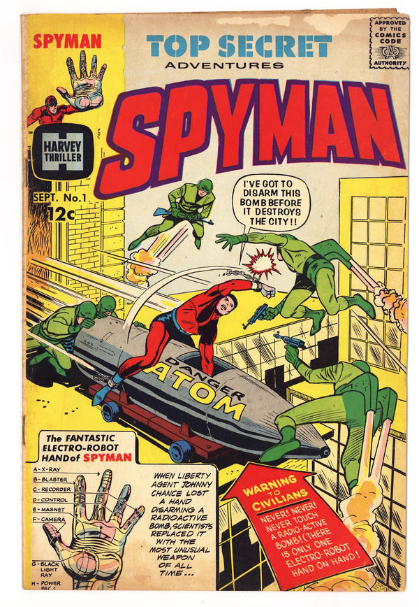 Spyman Vol 1 1  VG+ (4.5)   (1966)
