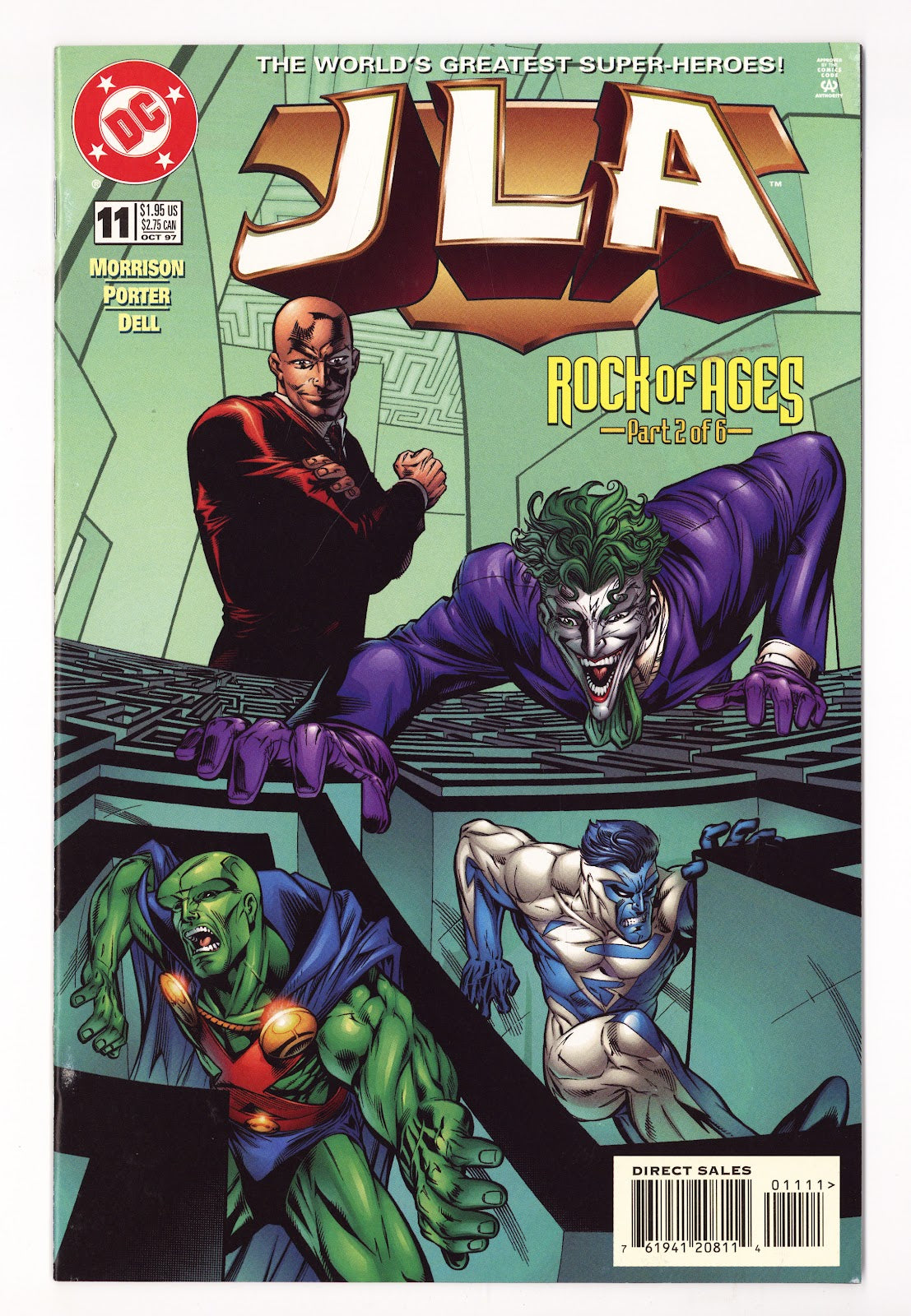 JLA 11 High Grade (1997) Direct Sales 
