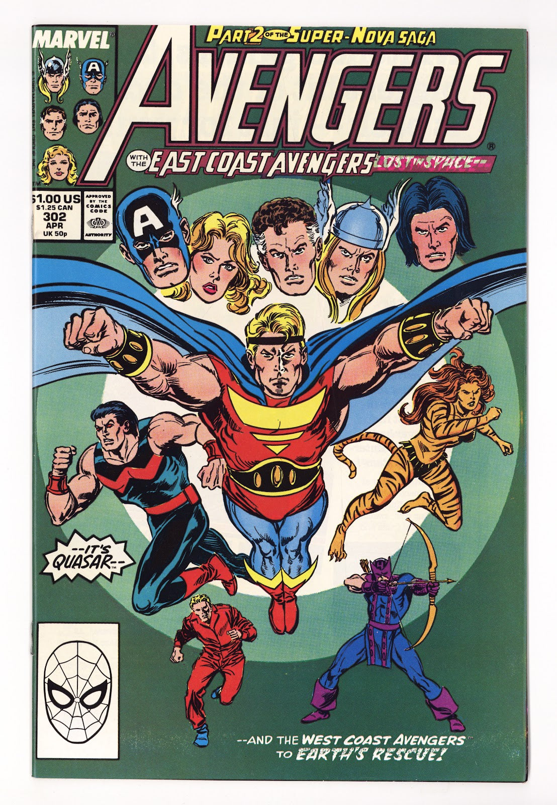 The Avengers Vol 1 302 High Grade (1989) 