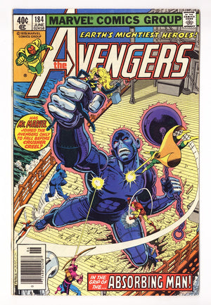 The Avengers Vol 1 184 Mid Grade (1979) Newsstand