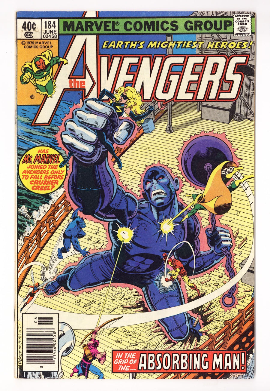 The Avengers Vol 1 184 Mid Grade (1979) Newsstand 
