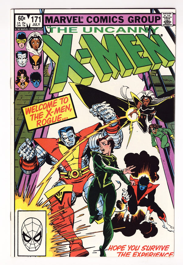 The Uncanny X-Men Vol 1 171  VF+ (8.5)   (1983)