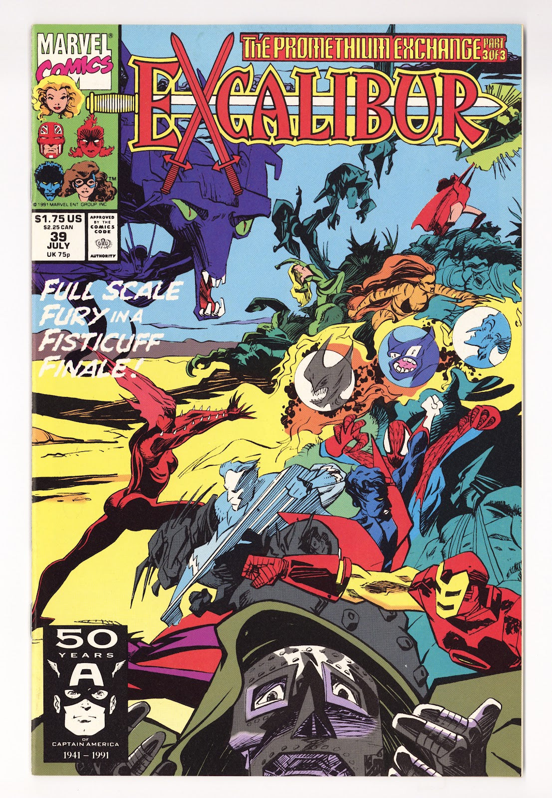 Excalibur Vol 1 39  Mid Grade   (1991)     