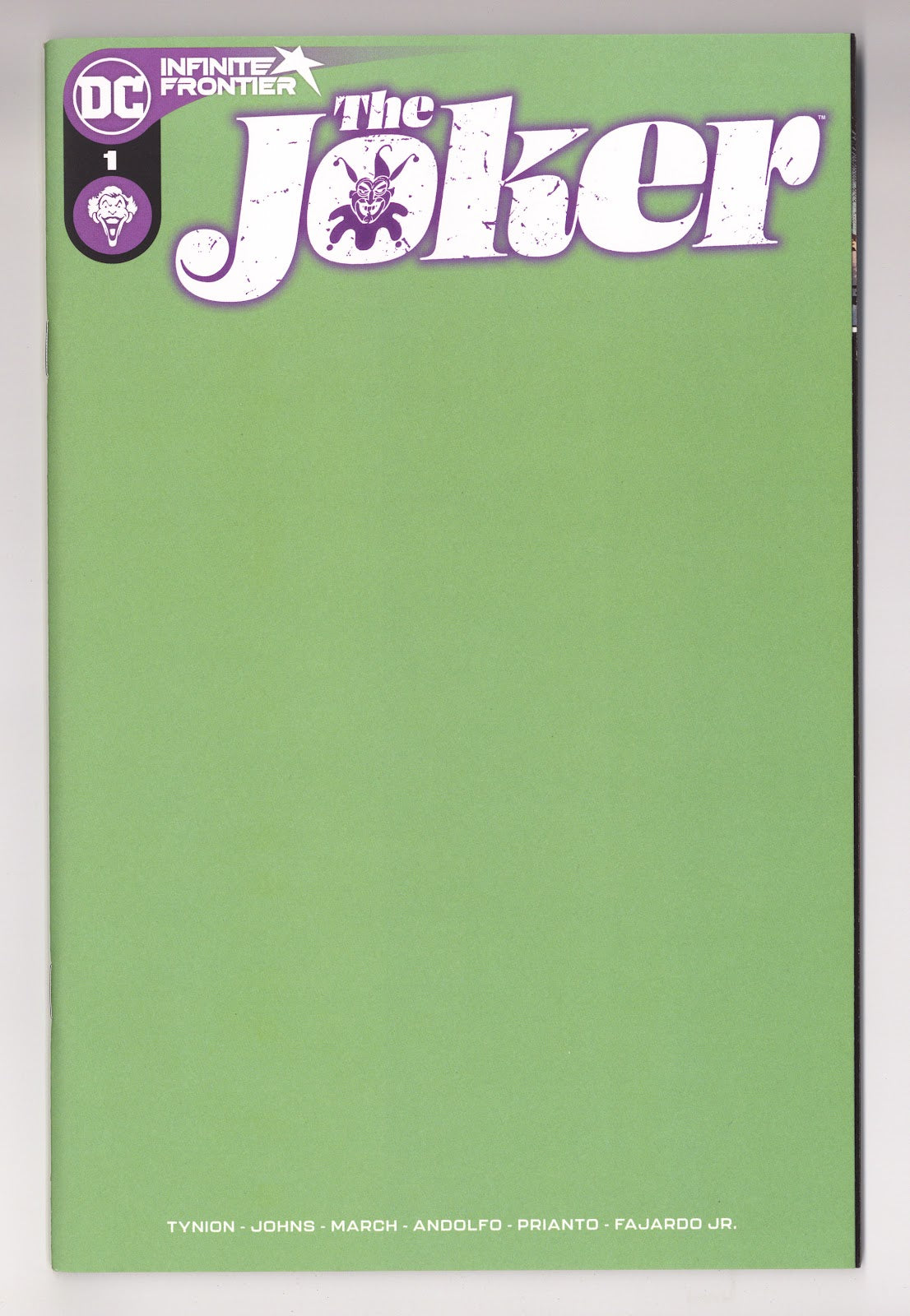The Joker Vol 2 1 High Grade (2021) Green Blank Variant 
