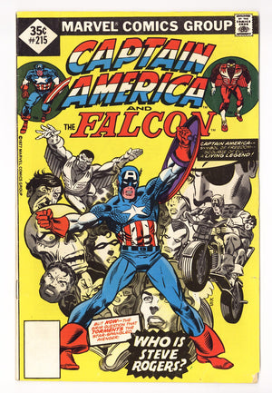 Captain America Vol 1 215 Low Grade (1977) Whitman