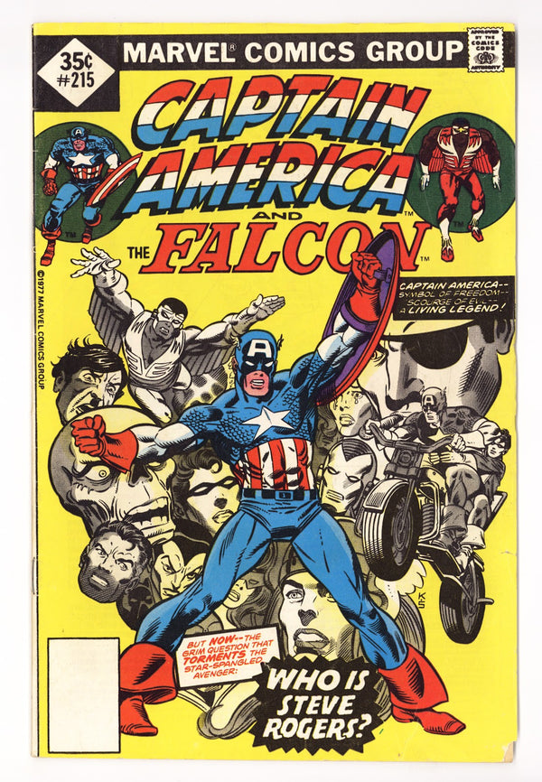 Captain America Vol 1 215 Low Grade (1977) Whitman