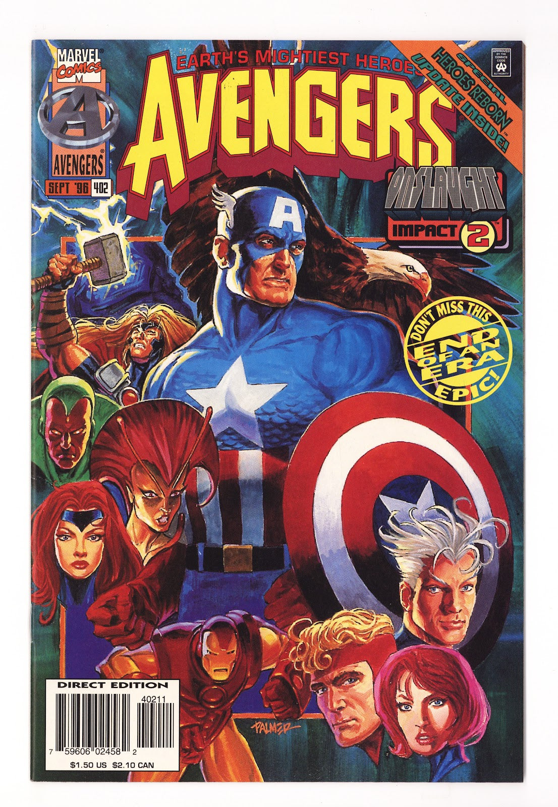 The Avengers Vol 1 402 High Grade (1996) 