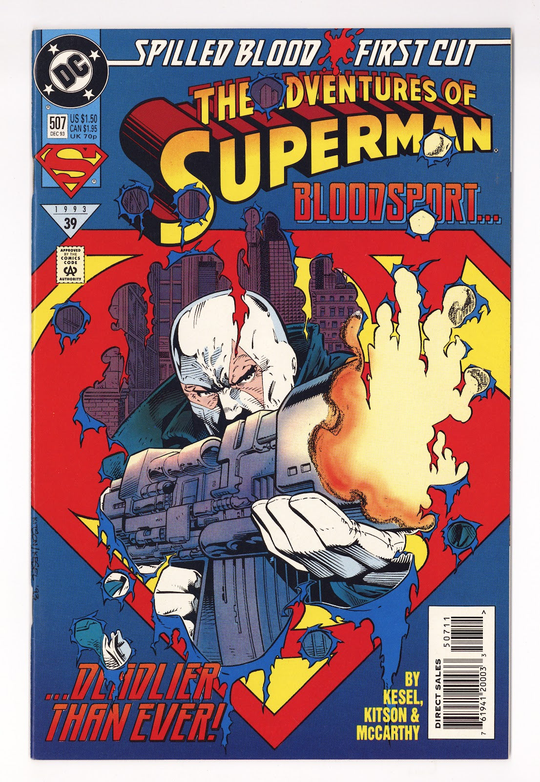 Adventures of Superman Vol 1 507 High Grade (1993) Direct Sales 