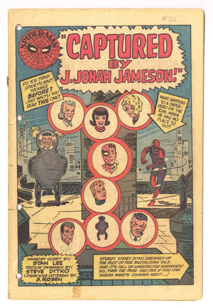 The Amazing Spider-Man Vol 1 25 Coverless (1965)