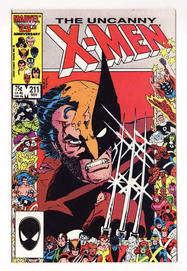 The Uncanny X-Men Vol 1 211  VF/NM (9.0)   (1986)