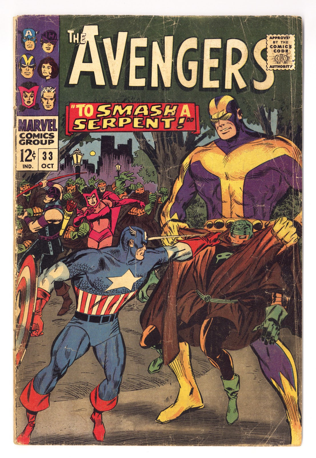 The Avengers Vol 1 33 GD/VG (3.0) (1966) 