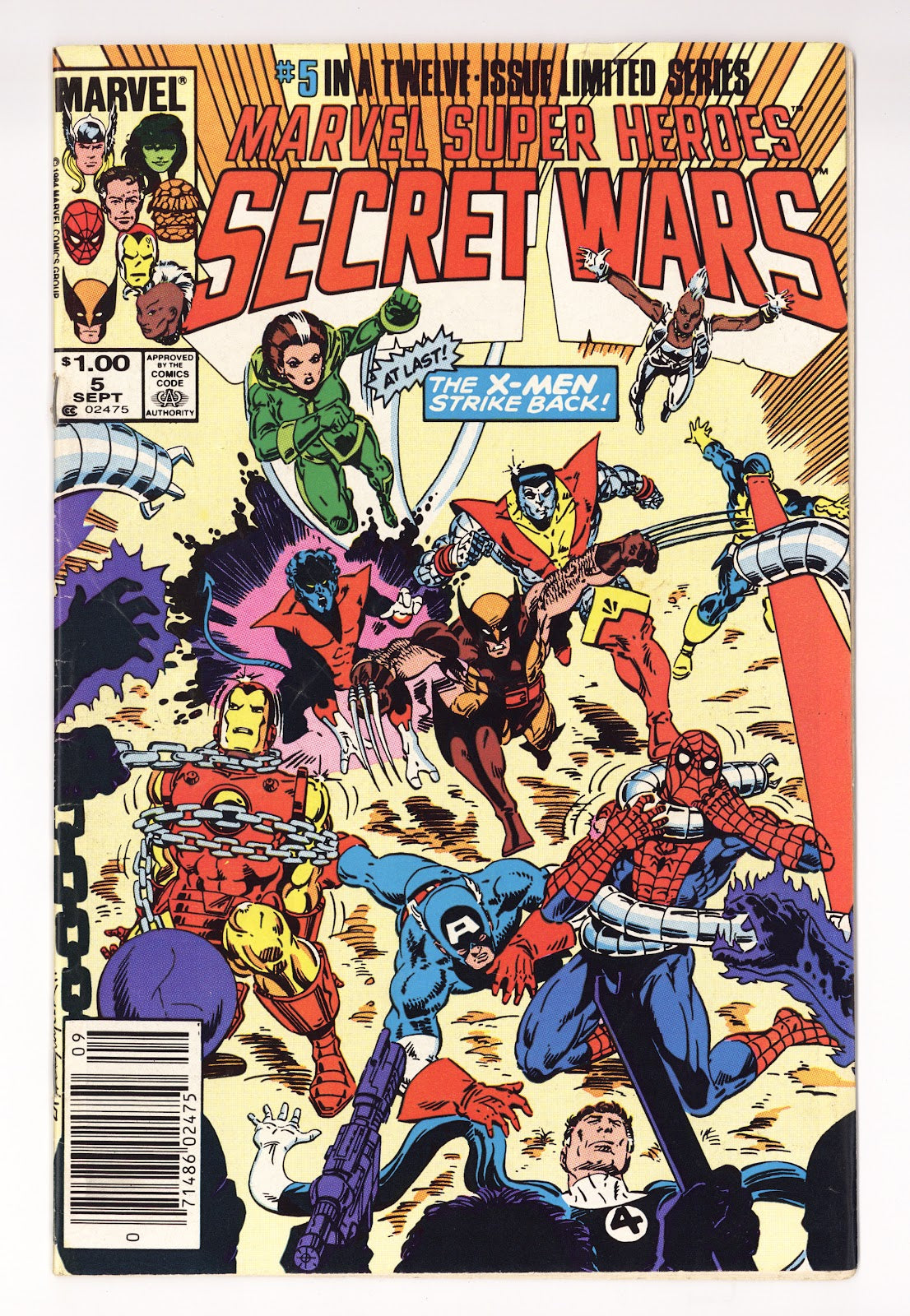 Marvel Super-Heroes Secret Wars Vol 1 5 GD/VG (3.0) (1984) Canadian Price Variant 
