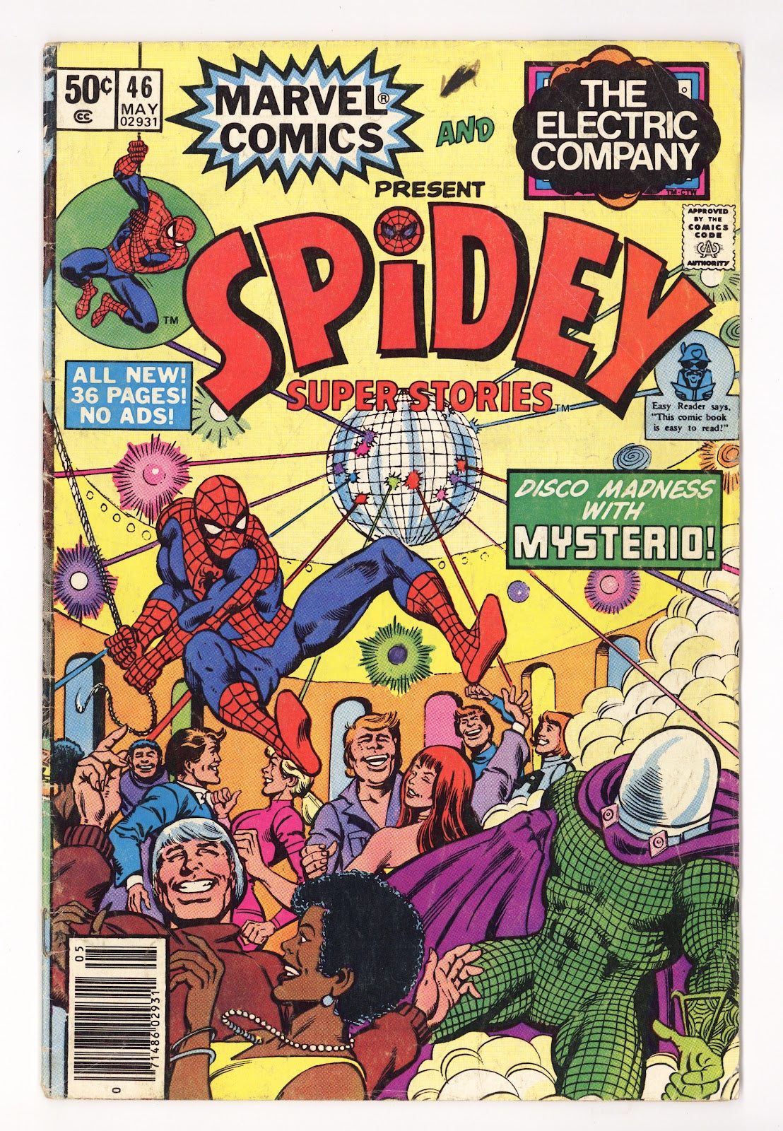 Spidey Super Stories 46 Very Low Grade Stamp Missing Back Cover (1980) Newsstand 