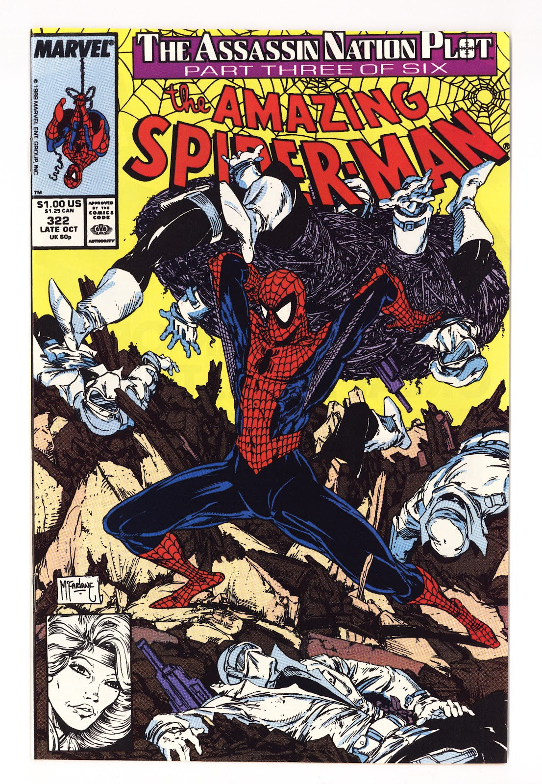 The Amazing Spider-Man Vol 1 322  NM- (9.2)   (1989)