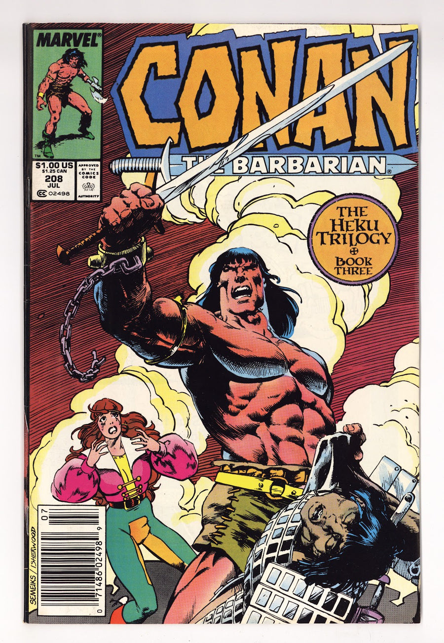 Conan the Barbarian Vol 1 208  Mid Grade   (1988)   Newsstand