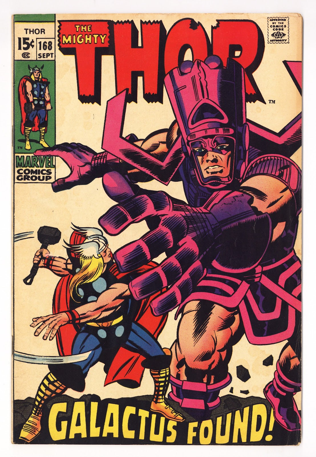 Thor Vol 1 168 VG/FN (5.0) (1969) 