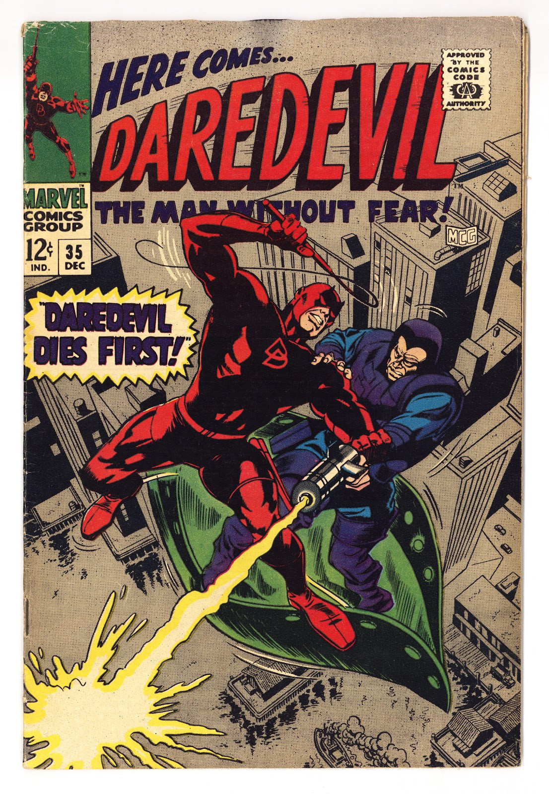 Daredevil Vol 1 35  VG/FN (5.0) Heavy Over Spray  (1967)