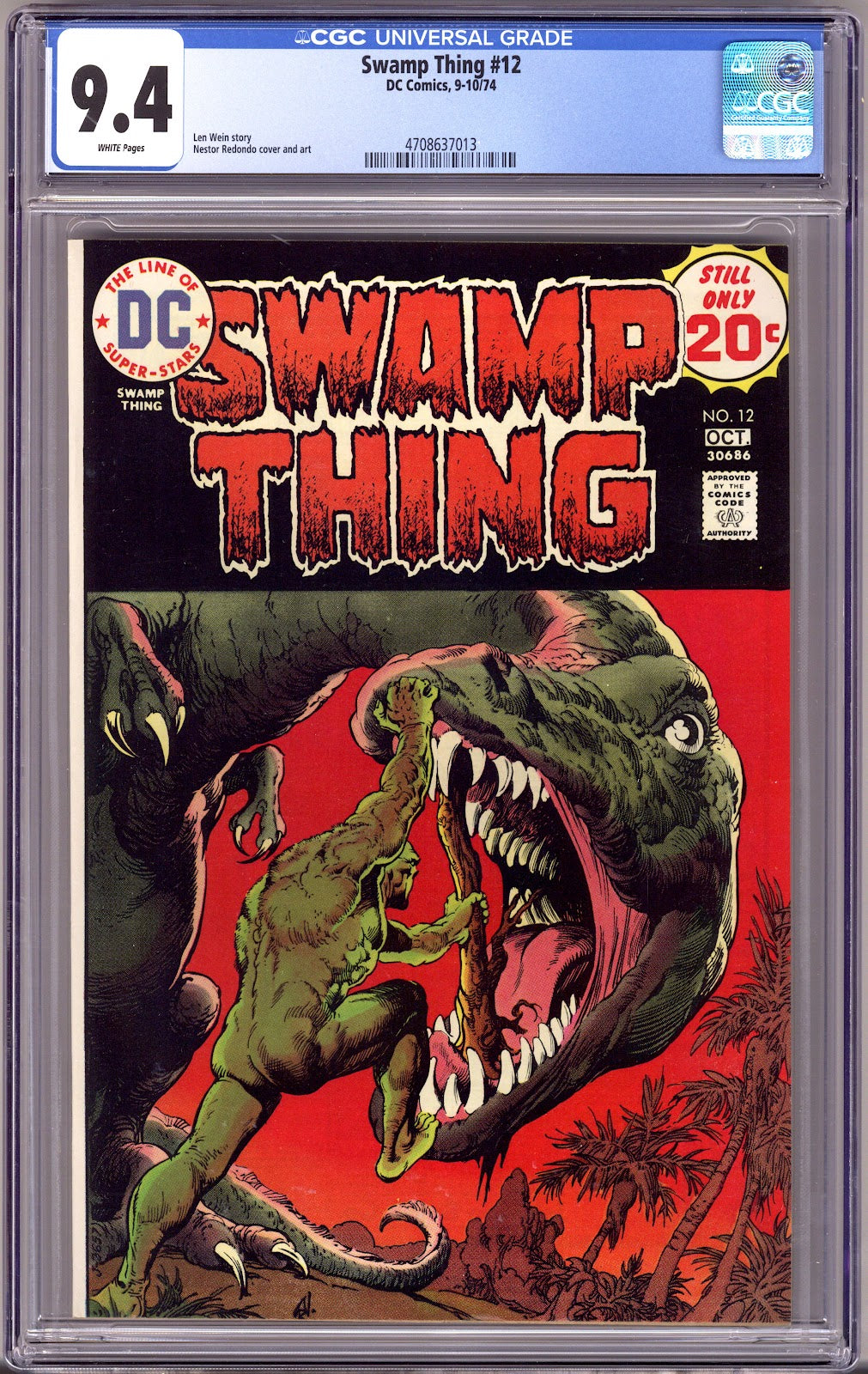 Swamp Thing Vol 1 12 CGC 9.4 (NM)   (1974)