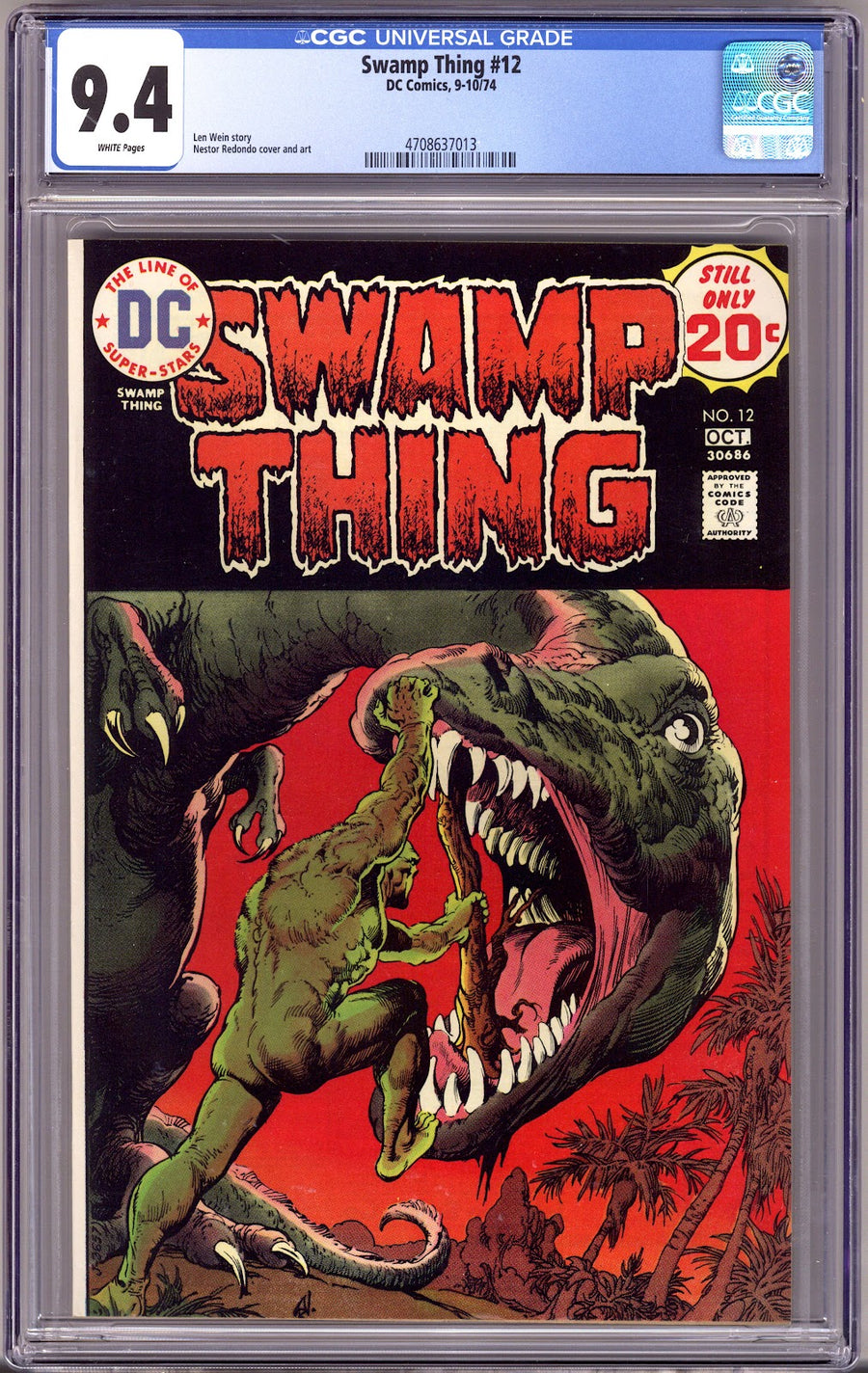 Swamp Thing Vol 1 12 CGC 9.4 (NM)   (1974)