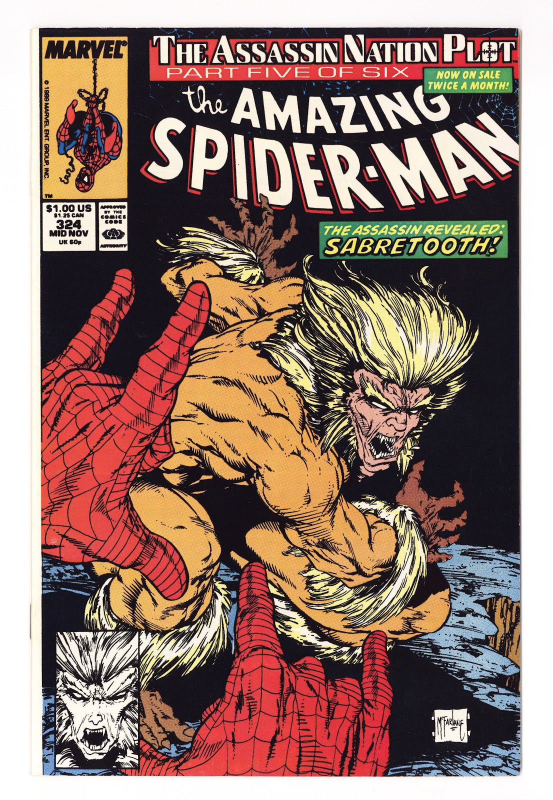 The Amazing Spider-Man Vol 1 324 VF- (7.5) (1989) 