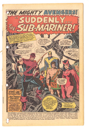 The Avengers Vol 1 40 Coverless (1967)