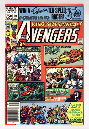 The Avengers Annual Vol 1 10 FN+ (6.5) (1981) Newsstand