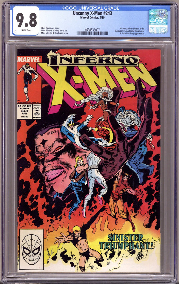 The Uncanny X-Men Vol 1 243 CGC 9.8 (NM/M)   (1989)