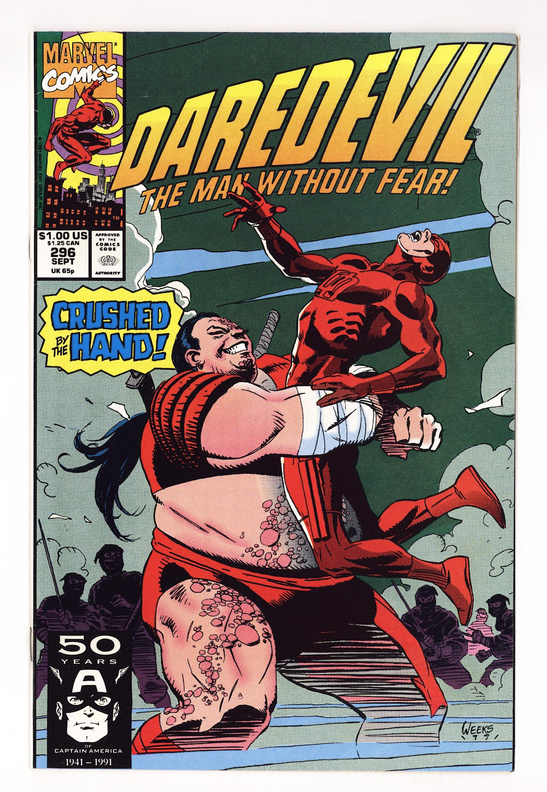 Daredevil Vol 1 296  Mid Grade   (1991)     