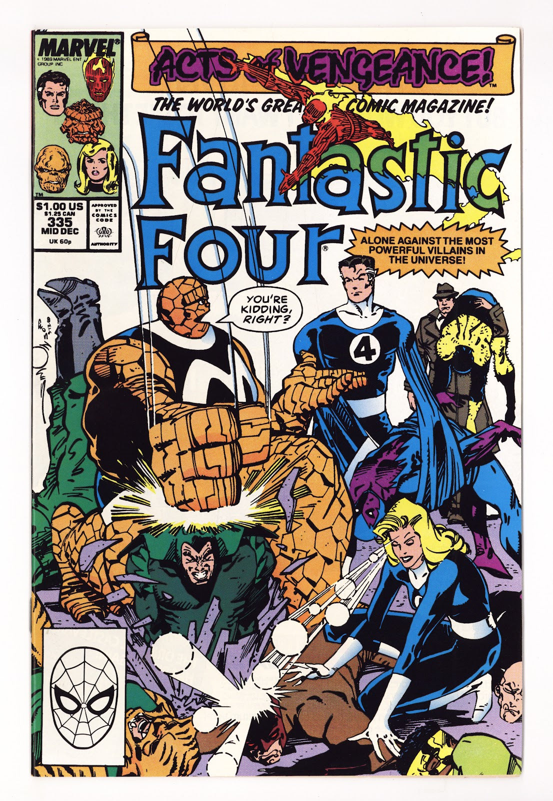 Fantastic Four Vol 1 338 Mid Grade (1990) Direct 