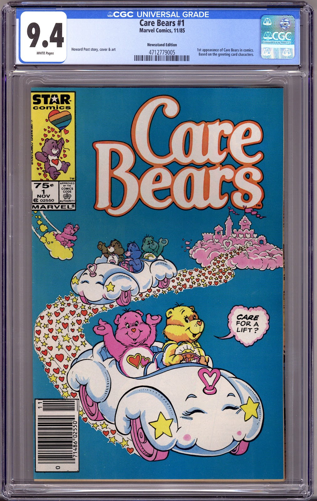 Care Bears   1 CGC 9.4 (NM)   (1985)   Newsstand
