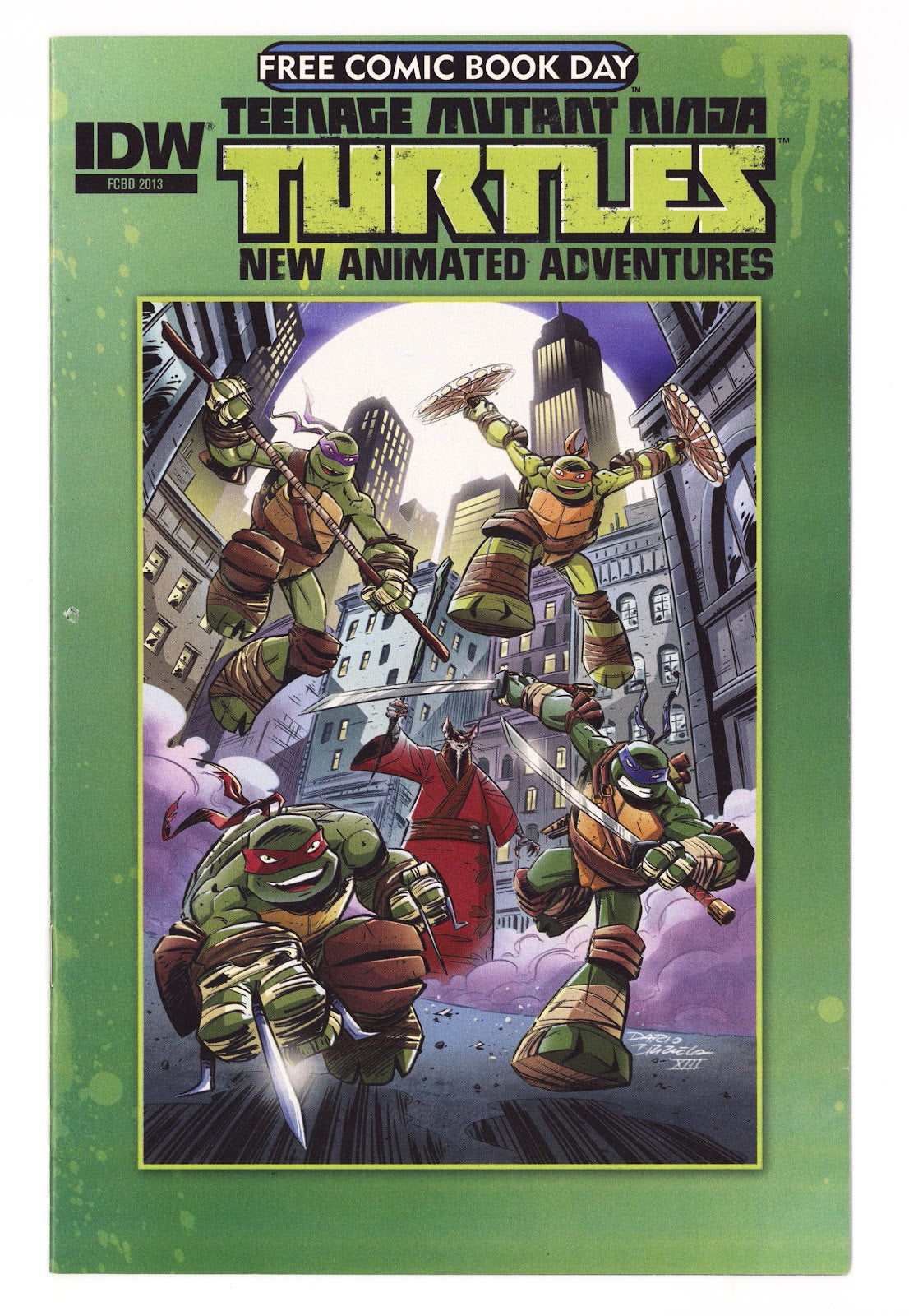 Teenage Mutant Ninja Turtles New Animated Adventures Free Comic Book Day [nn] Mid Grade Stamped (2013) 