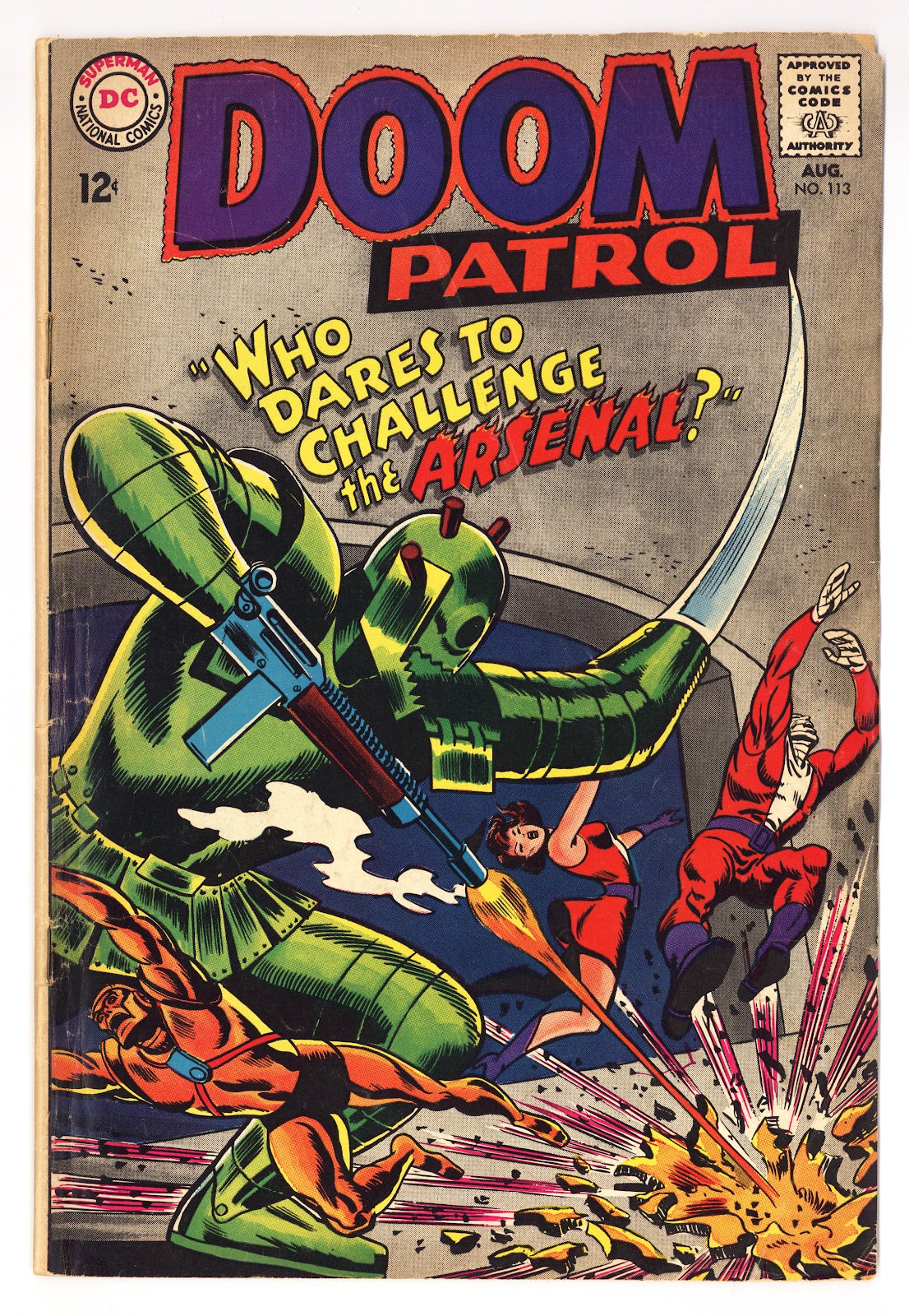 The Doom Patrol Vol 1 113  VG (4.0)   (1967)     