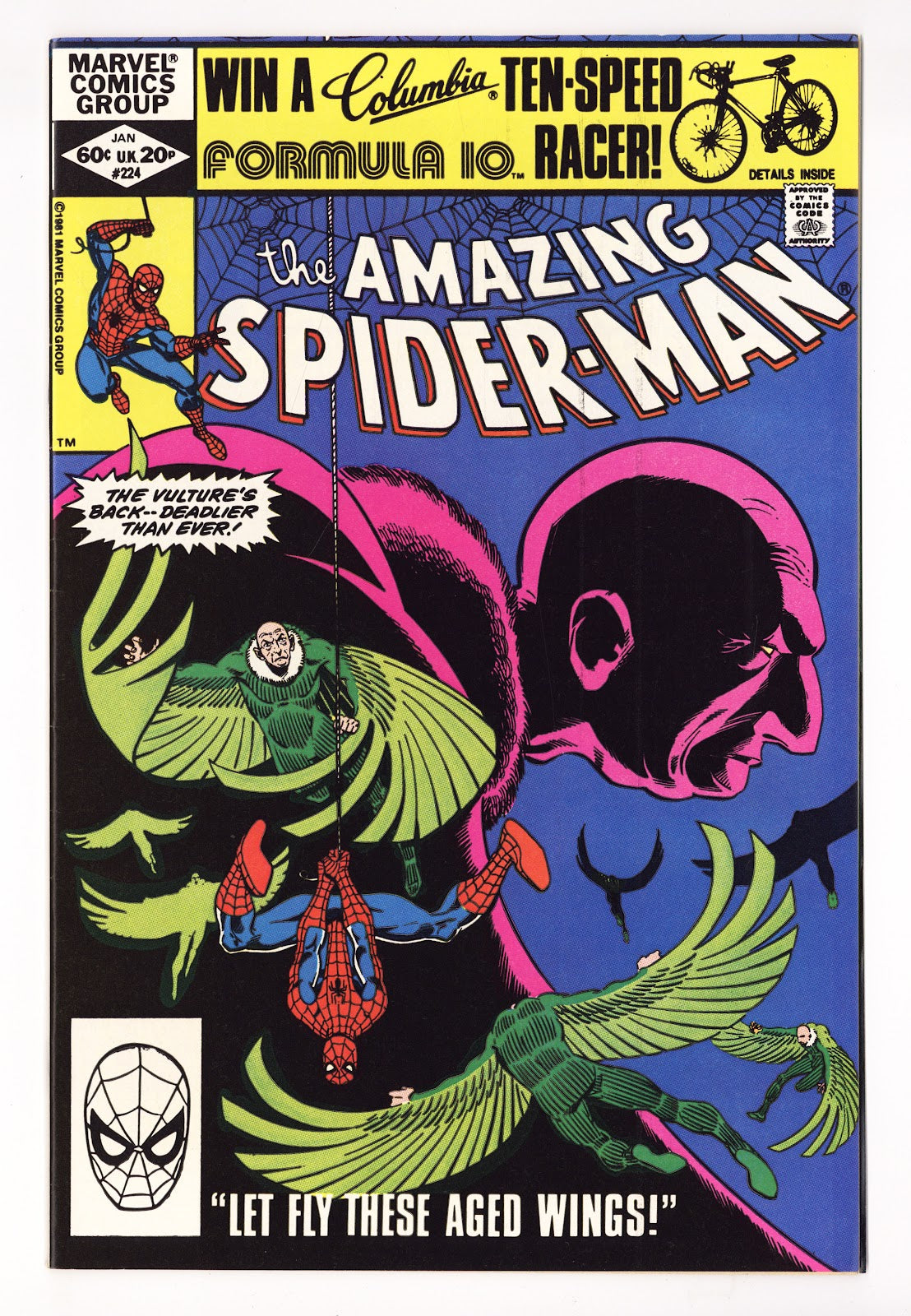 The Amazing Spider-Man Vol 1 224 VF (8.0) (1982)  