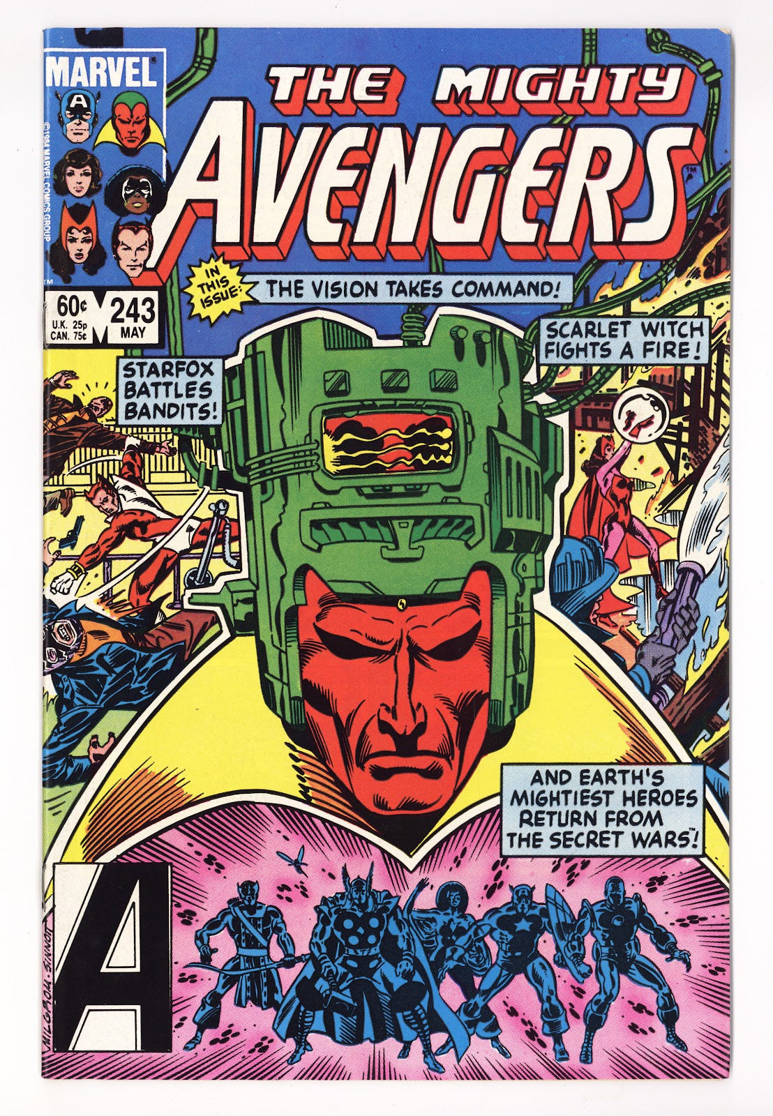 The Avengers Vol 1 243 High Grade (1984) Direct 