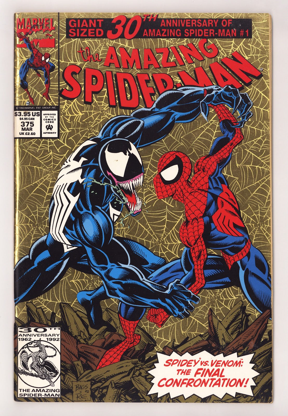The Amazing Spider-Man Vol 1 375 FN/VF (7.0) (1993) 